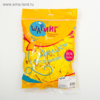 Шар латексный 12", пастель, набор 100 шт., цвет жёлтый Шар латексный 12", пастель, набор 100 шт., цвет жёлтый