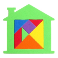 Танграм &laquo;Домик&raquo;, цвета МИКС