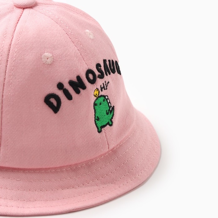Панама для девочки MINAKU Панама для девочки MINAKU "Dinosaur", цв. розовый, р-р 50