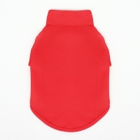 Футболка-поло для животных, XL (ДС 40, ОГ 50, ОШ 33 см), красная