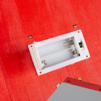 Светодиодная фигура &laquo;Дед Мороз на коньках&raquo; 30 &times; 30 &times; 5 см, дерево, батарейки АААх2 (не в комплекте), свечение тёплое белое