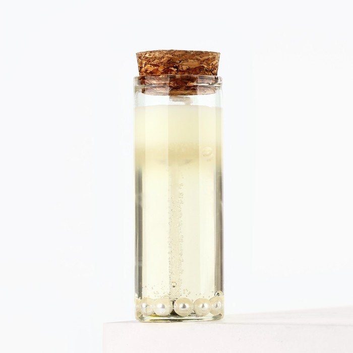 Свеча интерьерная в колбе &laquo;Жемчуг&raquo; 3 х 3 х 8 см