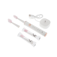 Электрическая зубная щётка Luazon LP-002, вибрационная, 31000 дв/мин, 4 насадки, АКБ, белая Электрическая зубная щётка Luazon LP-002, вибрационная, 31000 дв/мин, 4 насадки, АКБ, белая