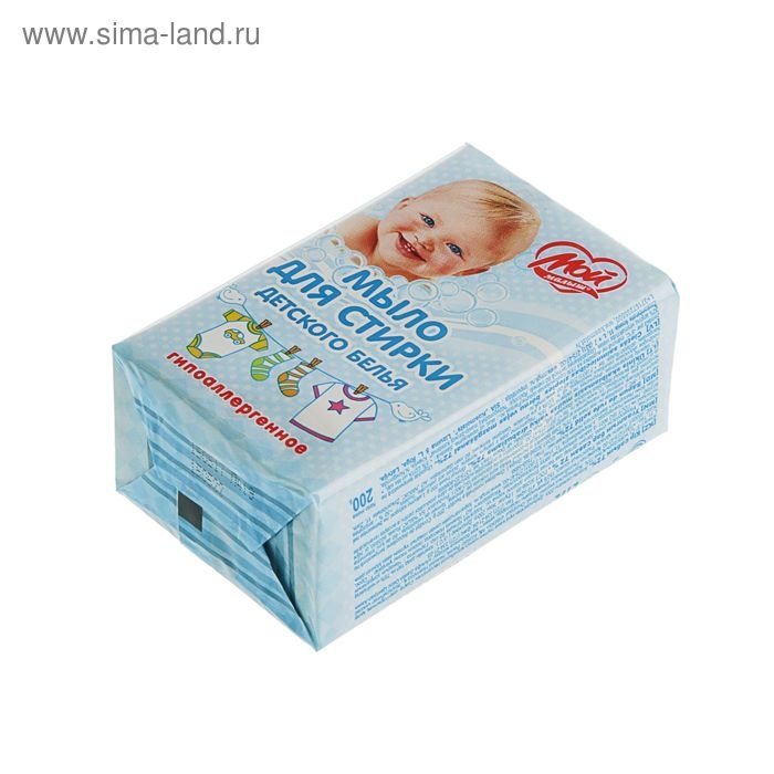 Мыло хозяйственное твердое 72% для стирки детского белья, 200 г Мыло хозяйственное твердое 72% для стирки детского белья, 200 г