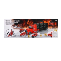 Грузовик &laquo;Перевозчик&raquo;, в комплекте 6 машин и дорожные знаки