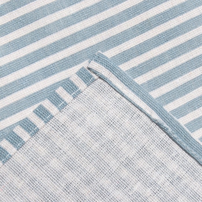 Фартук Доляна с карманом, цв.синий, 70*65&plusmn;4см, 100% хл, рогожка