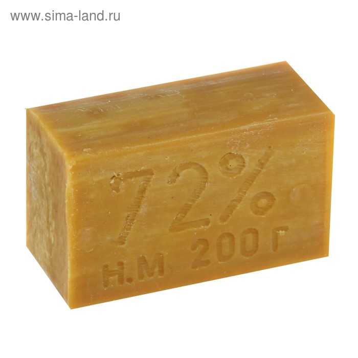 Мыло хозяйственное твердое 72%, без упаковки, 200 г Мыло хозяйственное твердое 72%, без упаковки, 200 г