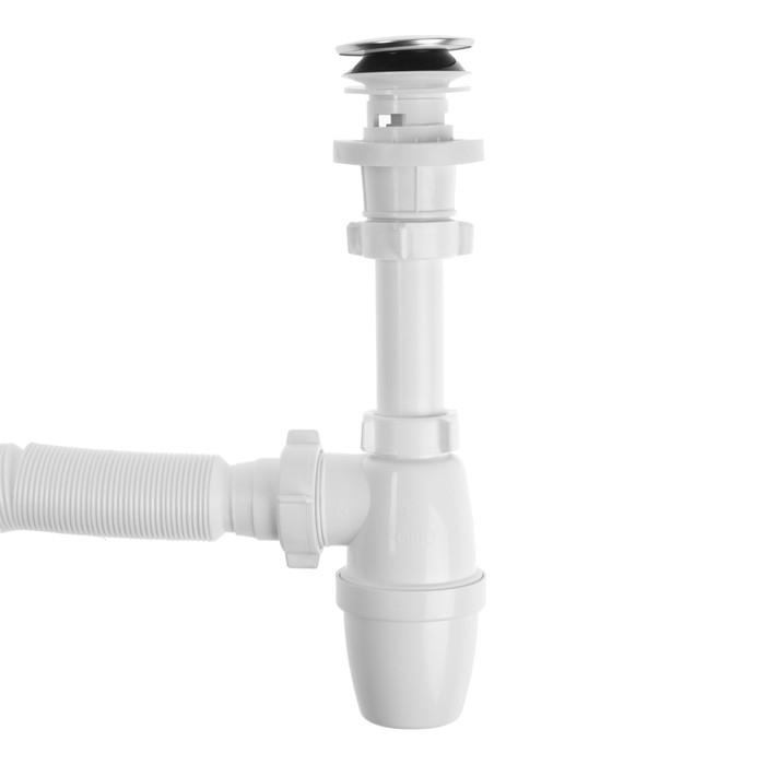 Сифон для раковины ORIO АР-3203, 1 1/4 х 40 мм, пластиковый клик-клак, с гофрой 40х40/50 мм Сифон для раковины ORIO АР-3203, 1 1/4 х 40 мм, пластиковый клик-клак, с гофрой 40х40/50 мм