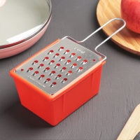 Тёрка плоская с контейнером &laquo;Овощная&raquo;, цвет МИКС