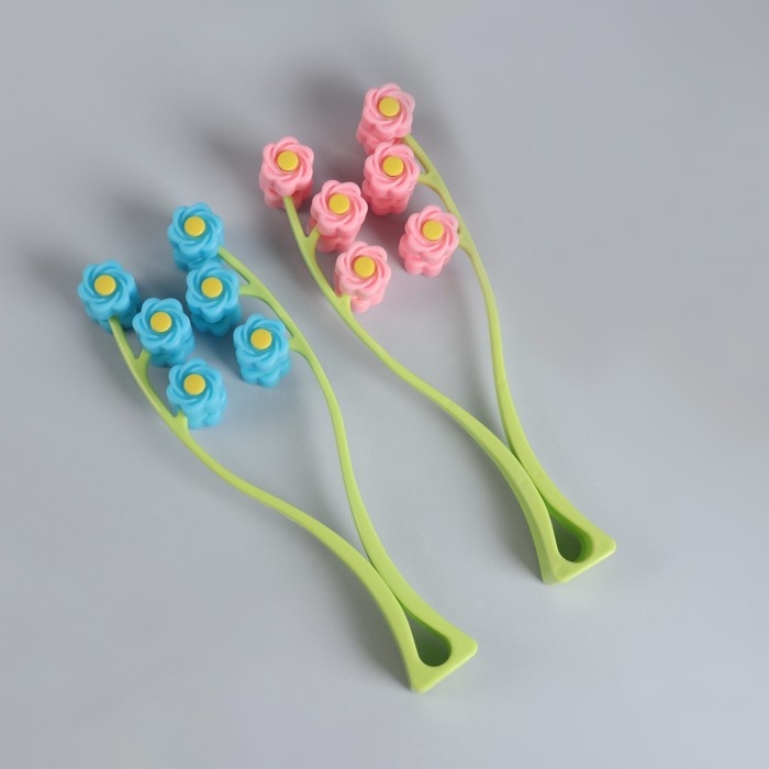 Массажёр для лица «Букет», 22,5 × 6,5 × 3,5 см, 12 роликов, цвет МИКС Массажёр для лица «Букет», 22,5 × 6,5 × 3,5 см, 12 роликов, цвет МИКС