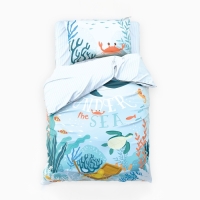 Комплект постельного белья "Этель" 1,5 сп Under the sea 143х215 см, 150х214 см, 50х70 см -1 шт, 100 % хлопок Комплект постельного белья "Этель" 1,5 сп Under the sea 143х215 см, 150х214 см, 50х70 см -1 шт, 100 % хлопок