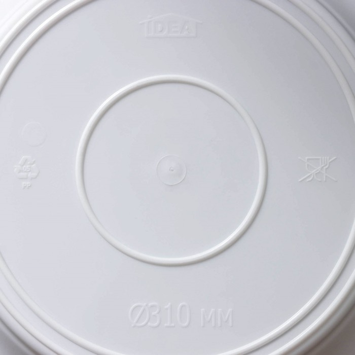 Горшок для цветов с поддоном &laquo;Призма&raquo;, 4,7 л, цвет белый