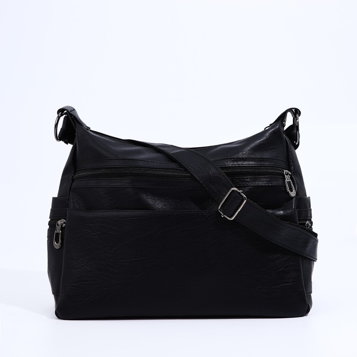 Сумка-мешок на молнии цвет чёрный Сумка-мешок на молнии цвет чёрный