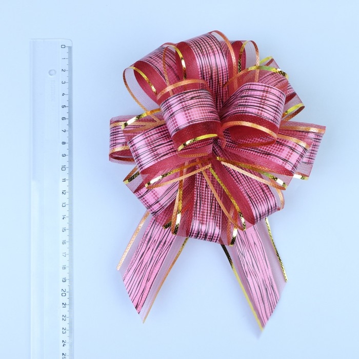 Бант-шар №5 Бант-шар №5 "Узор", цвет красный