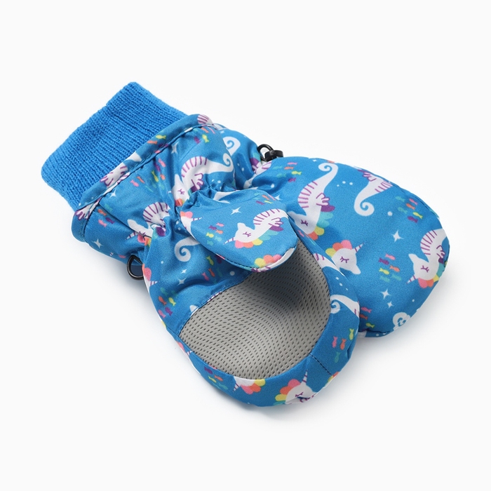 Варежки зимние детские MINAKU, цвет синий, 15см