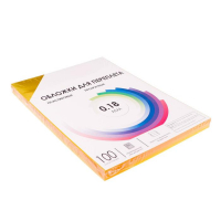 Обложки для переплета A4, 180 мкм, 100 листов, пластиковые, прозрачные желтые, Гелеос Обложки для переплета A4, 180 мкм, 100 листов, пластиковые, прозрачные желтые, Гелеос