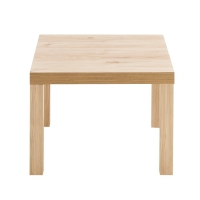 Стол журнальный ЛАКК, 550х550х440, Дуб светлый