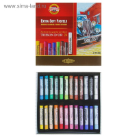 Пастель TOISON D`OR сухая, мягкая художественная, 24 цвета