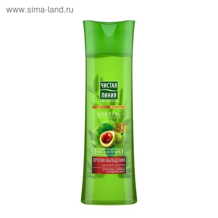 Шампунь для волос Чистая линия &laquo;Против выпадения&raquo;, конский каштан, 400 мл