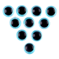 Глаза на клеевой основе, набор 10 шт., размер 1 шт. — 8 мм, цвет голубой с блёстками Глаза на клеевой основе, набор 10 шт., размер 1 шт. — 8 мм, цвет голубой с блёстками
