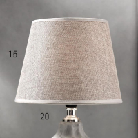 Настольная лампа 16428/1 E14 40Вт светло-серый 22,5х22,5х37 см RISALUX Настольная лампа 16428/1 E14 40Вт светло-серый 22,5х22,5х37 см RISALUX