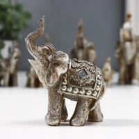 Сувенир полистоун "Слоны серебристая попона" набор 7 шт h=12; 10,5; 9,5; 8; 7; 6; 5 см Сувенир полистоун "Слоны серебристая попона" набор 7 шт h=12; 10,5; 9,5; 8; 7; 6; 5 см