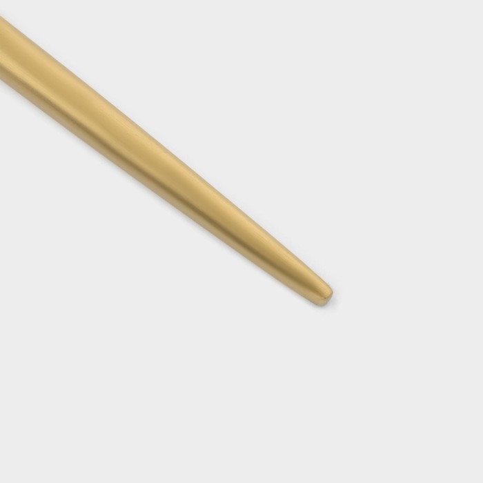 Набор столовых ложек из нержавеющей стали Magistro &laquo;Фолк&raquo;, длина 21,5 см, 6 шт, цвет золото