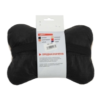 Подушка автомобильная косточка, на подголовник, велюр, бежевый, ромб, 16 х 24 см Подушка автомобильная косточка, на подголовник, велюр, бежевый, ромб, 16 х 24 см