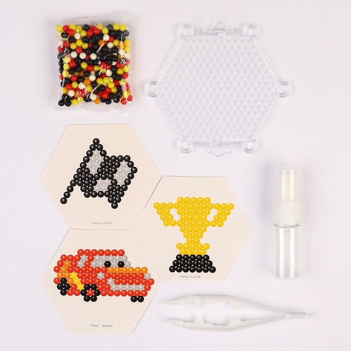 Аквамозаика «Тачки: Молния и кубок», 3 фигурки, 300 шариков Аквамозаика «Тачки: Молния и кубок», 3 фигурки, 300 шариков