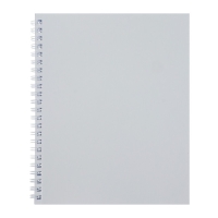 Тетрадь 96 листов в клетку на гребне "Белая. METALLIC", обложка бумвинил, блок офсет Тетрадь 96 листов в клетку на гребне "Белая. METALLIC", обложка бумвинил, блок офсет