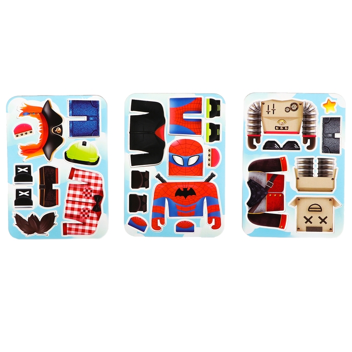 Магнитный набор &laquo;Роблики&raquo;, в жестяной коробке