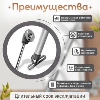 Газовый лифт ТУНДРА GL060GR, 60N, цвет серый Газовый лифт ТУНДРА GL060GR, 60N, цвет серый