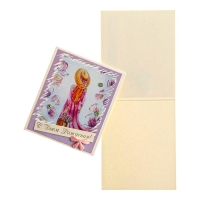 Открытка "С Днём Рождения!" ручная работа, шляпа, 8 х 9 см Открытка "С Днём Рождения!" ручная работа, шляпа, 8 х 9 см