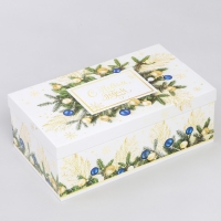 Набор коробок подарочных 15 в 1 &laquo;С Новым годом&raquo;, 12 х 7 х 4 см - 46,6 х 35,2 х 17.5 см, Новый год