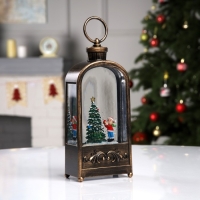 Светодиодная фигура «Фонарь с ёлкой» 10.2 × 23 × 5.8 см, пластик, батарейки ААх3 (не в комплекте), USB, свечение тёплое белое Светодиодная фигура «Фонарь с ёлкой» 10.2 × 23 × 5.8 см, пластик, батарейки ААх3 (не в комплекте), USB, свечение тёплое белое