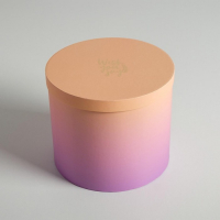 Набор шляпных коробок для цветов 4 в 1, упаковка подарочная, &laquo;Градиент&raquo;, 14 х 13 см - 20 х 17,5 см