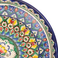 Ляган Риштанская Керамика "Узоры", 31 см, синий Ляган Риштанская Керамика "Узоры", 31 см, синий