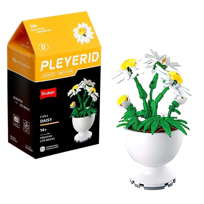 Конструктор «Цветы в горшочке», 6 видов, МИКС Конструктор «Цветы в горшочке», 6 видов, МИКС