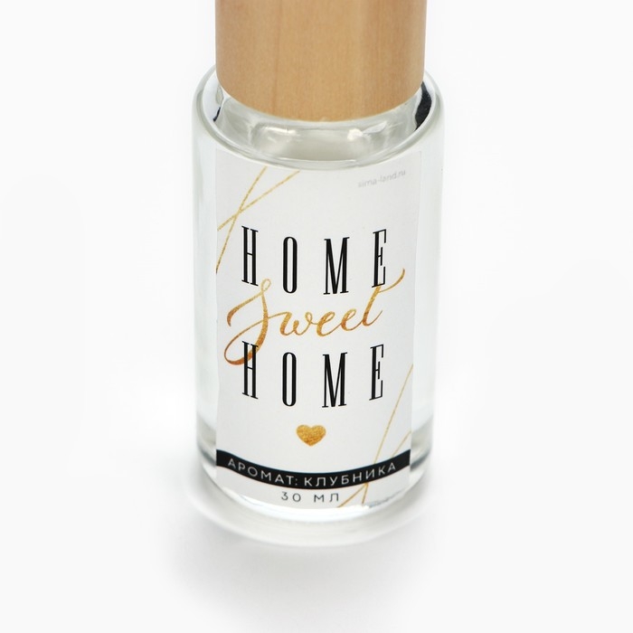 Диффузор ароматический палочки, ароматизатор для дома &laquo;Аромадиффузор: Home sweet home&raquo;, аромат клубника, 30 мл.