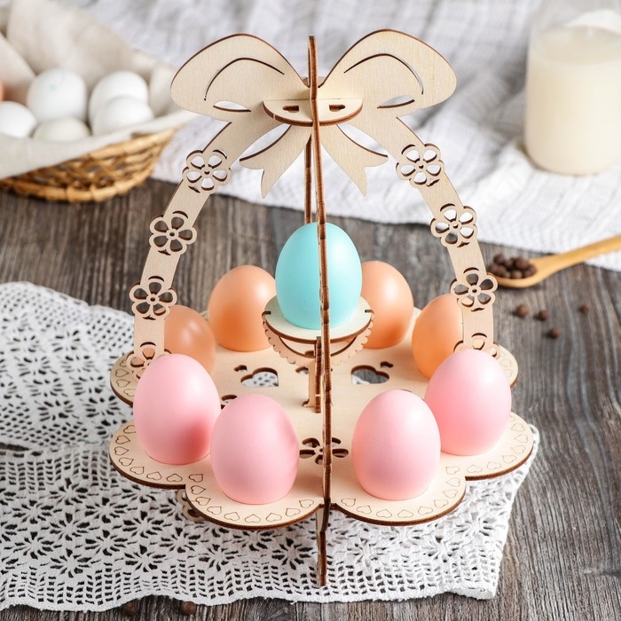 Подставка для яиц пасхальная, 9 ячеек, 22&times;22&times;29 см