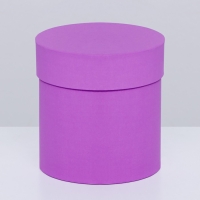 Шляпная коробка сирень, 13 х 13 см