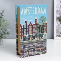 Сейф-книга дерево кожзам "Прогулка по Амстердаму" 21х13х5 см Сейф-книга дерево кожзам "Прогулка по Амстердаму" 21х13х5 см