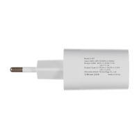 Сетевое зарядное устройство Maimi C107, USB, 3 А, Type-C, 3 А, 20 Вт, PD, белое Сетевое зарядное устройство Maimi C107, USB, 3 А, Type-C, 3 А, 20 Вт, PD, белое