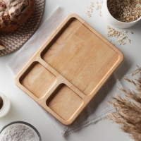 Менажница квадратная Доляна, 26×20,5×2 см, 3 секции, берёза Менажница квадратная Доляна, 26×20,5×2 см, 3 секции, берёза