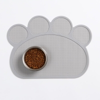 Коврик силиконовый под миску, 40 х 30 см, серый Коврик силиконовый под миску, 40 х 30 см, серый