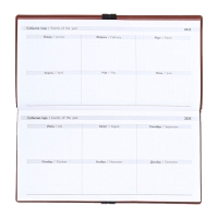 Еженедельник датир 2025г 175х95мм мягк обл иск кож 64л ESCALADA, бл тис, бл 70 г/м&sup2;,кор-ый