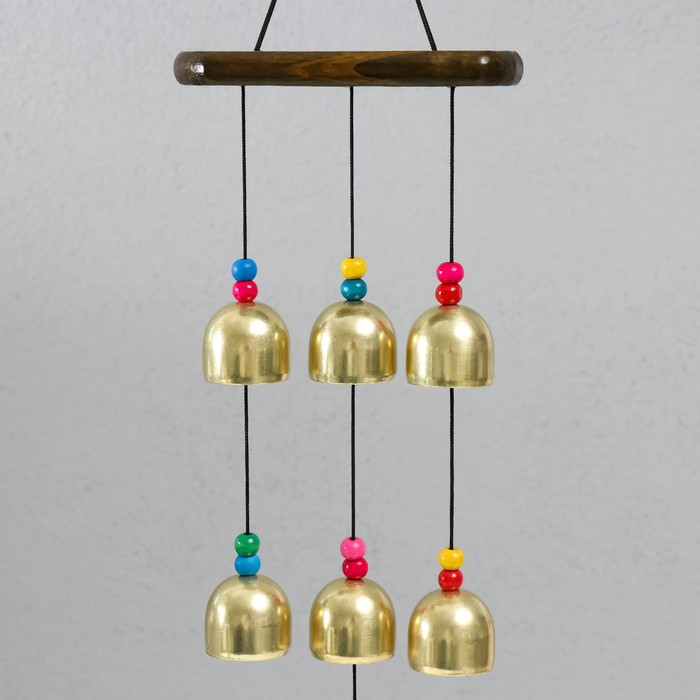 Музыка ветра металл "Эйфелева башня" 7 колокольчиков 60 см