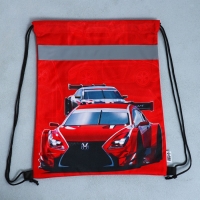 Мешок для обуви со светоотражающим элементом &laquo;Гоночная тачка&raquo; 30 х 40 см