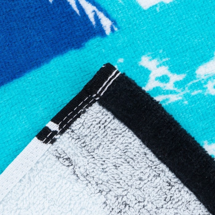 Полотенце LoveLife Полотенце LoveLife "Акулы" 70х140 см, велюр/махра 340гр/м2, 100% хлопок