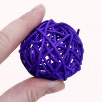 Шар декоративный из лозы, набор 6 шт, размер 1 шт 5 см, цвет МИКС